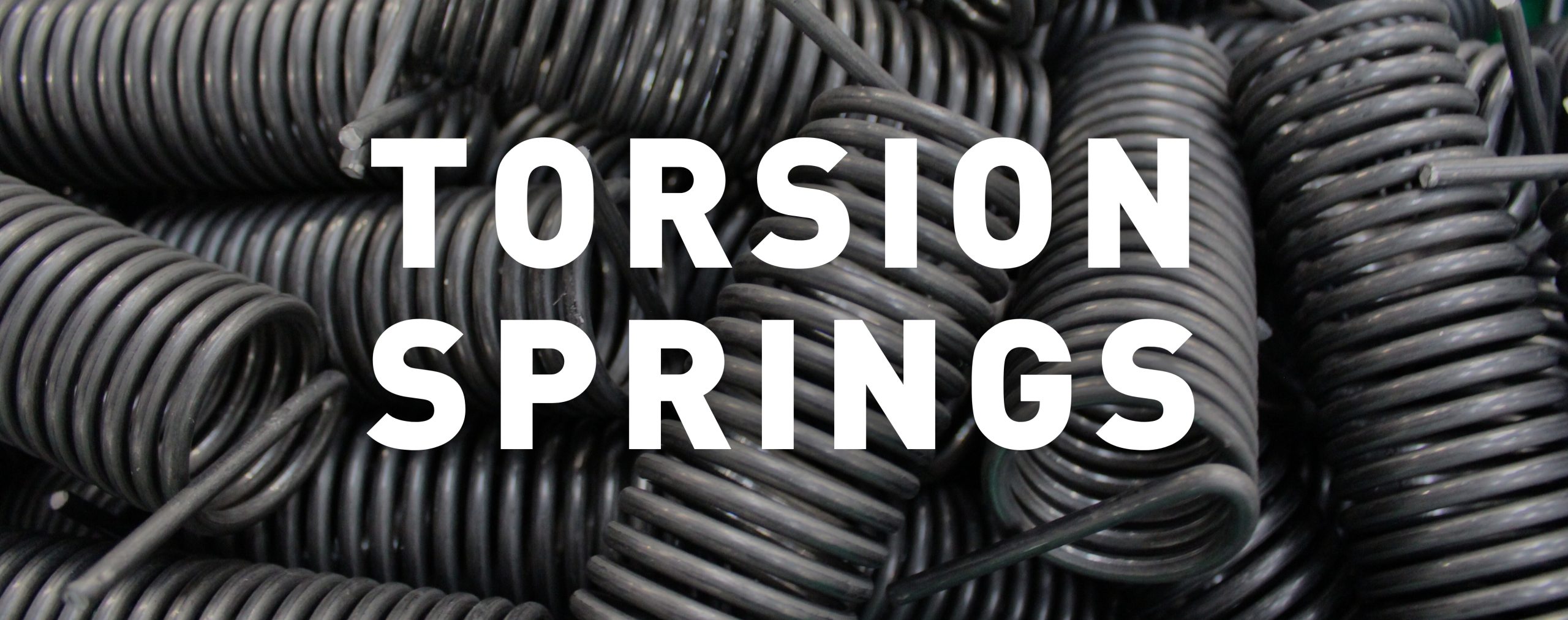 Torsion Springs - close up picture of torsion springs with text overlay